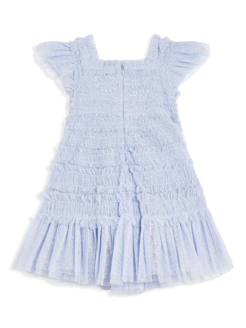 NEEDLE & THREAD KIDS Lisette ruffled tulle dress - Blauw