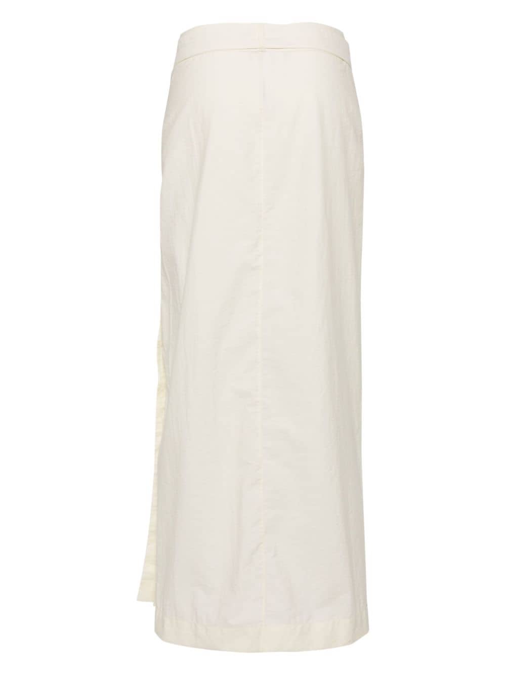 LEMAIRE pocket-detailing long skirt - Geel
