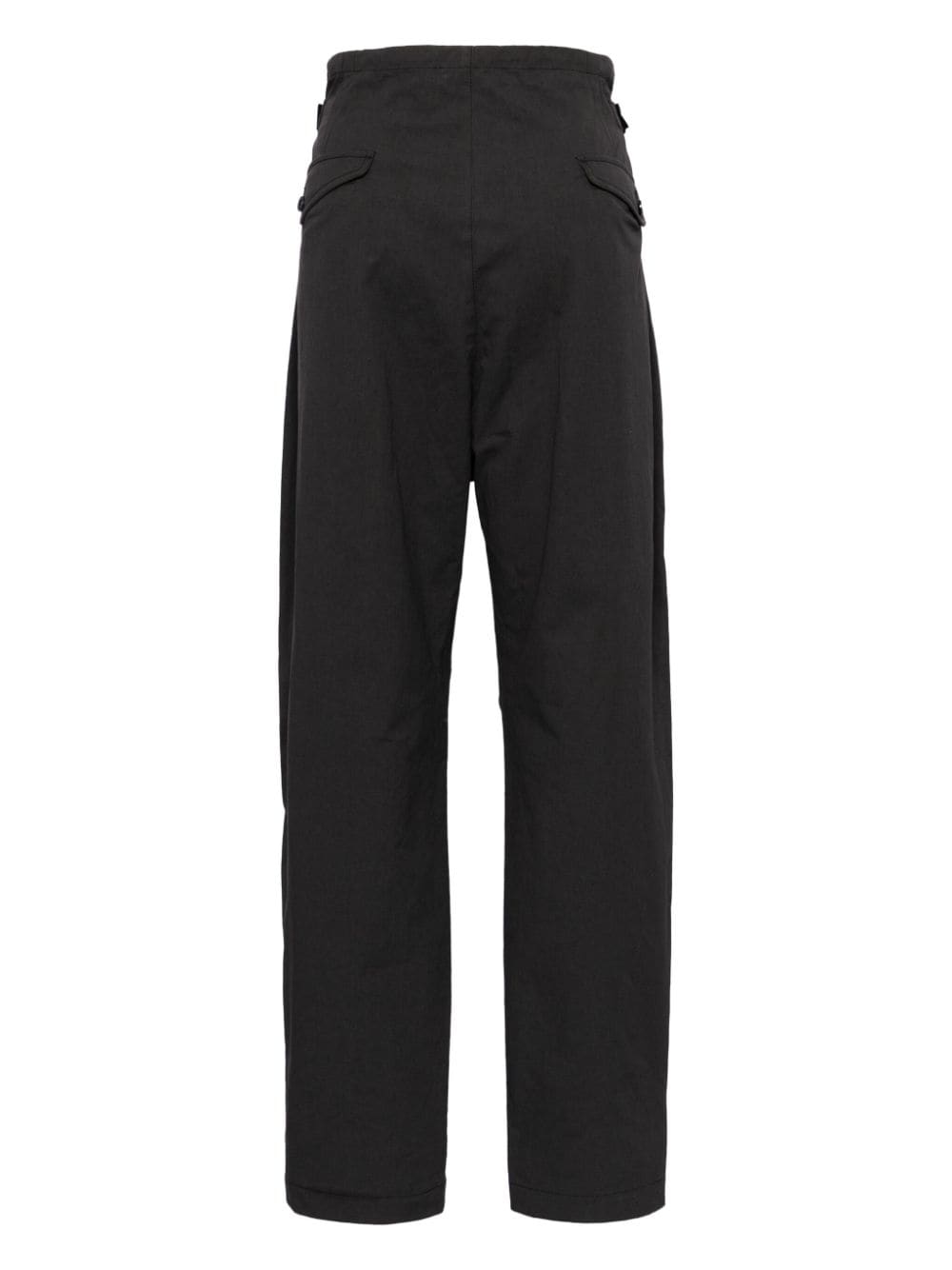 LEMAIRE high-waist cotton trousers - Grijs