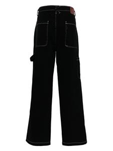 KidSuper Messy Stitched straight-leg jeans - Zwart