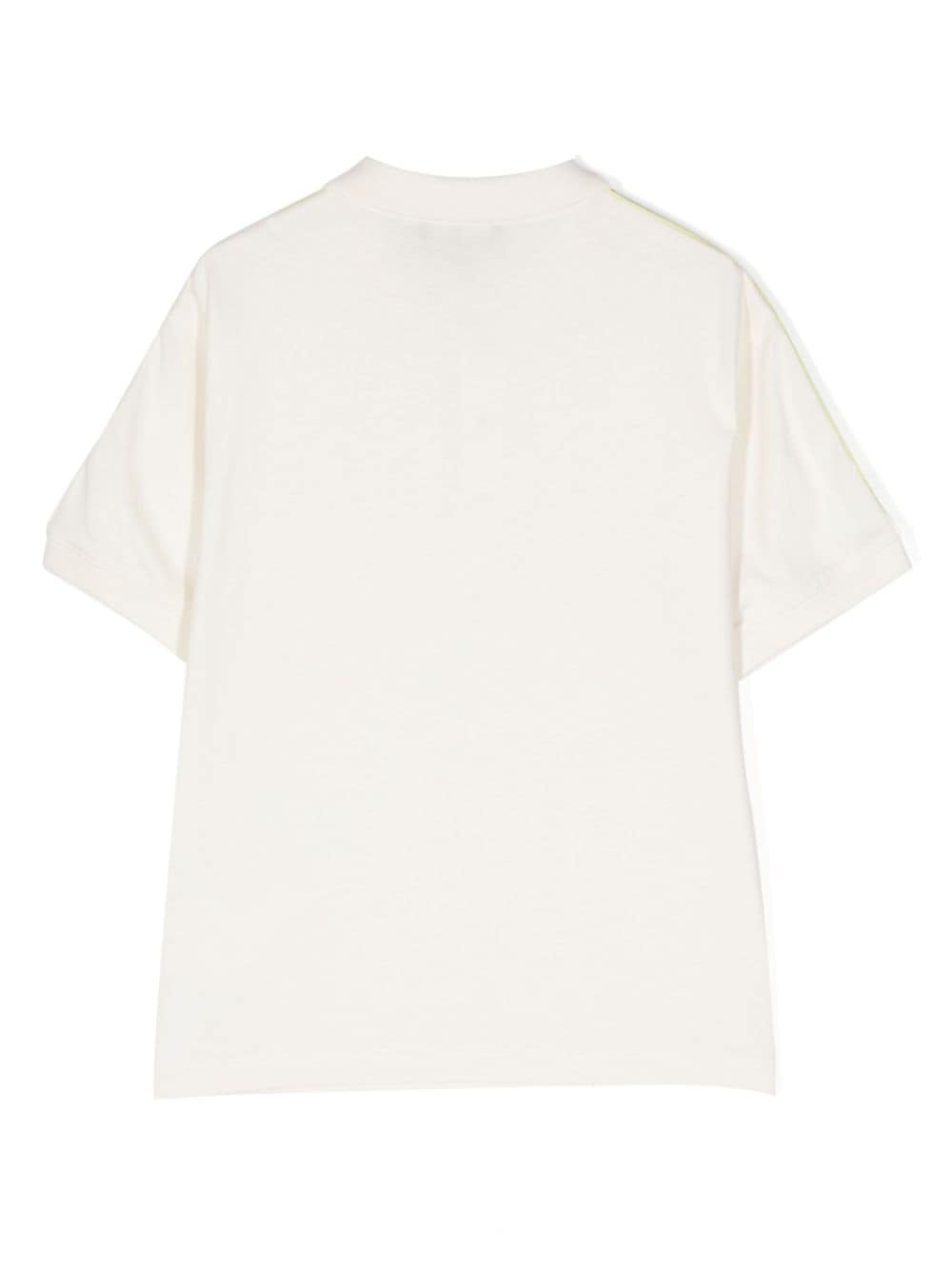 Emporio Armani Kids Poloshirt met zijstreep - Wit