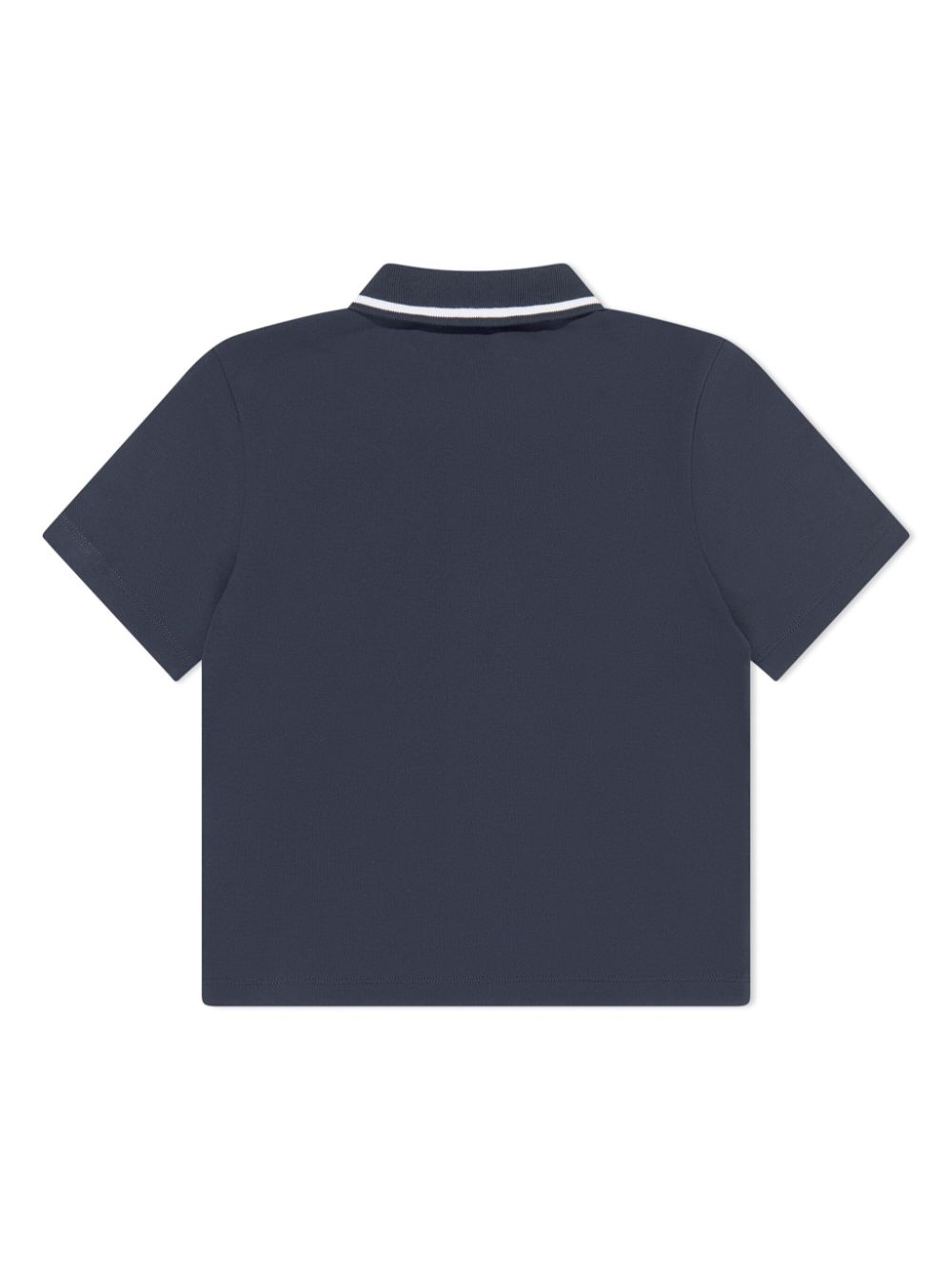 Emporio Armani Kids logo-print cotton polo shirt - Blauw