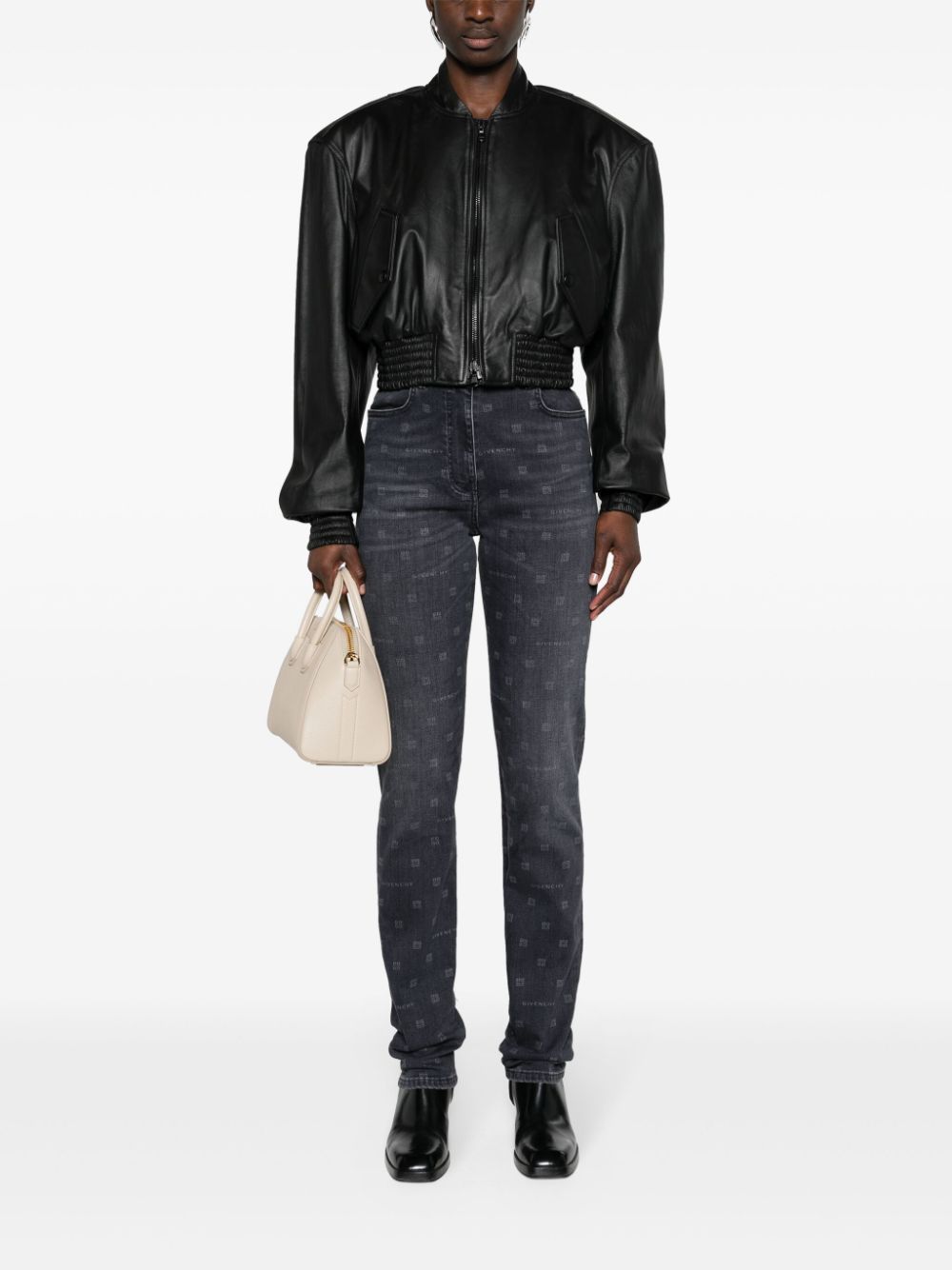 Givenchy high-rise skinny jeans - Zwart