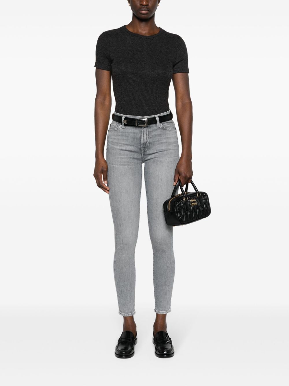 7 For All Mankind High waist jeans - Grijs
