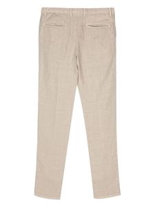 Boglioli pressed-crease linen trousers - Beige