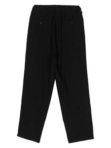 Yohji Yamamoto Broek met trekkoordtaille - Zwart