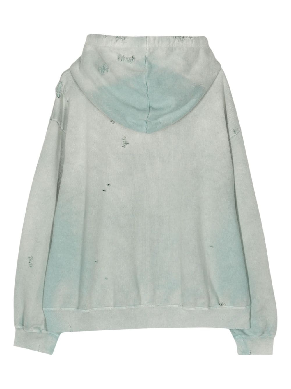 Maison Mihara Yasuhiro Katoenen hoodie met vervaagd effect - Groen