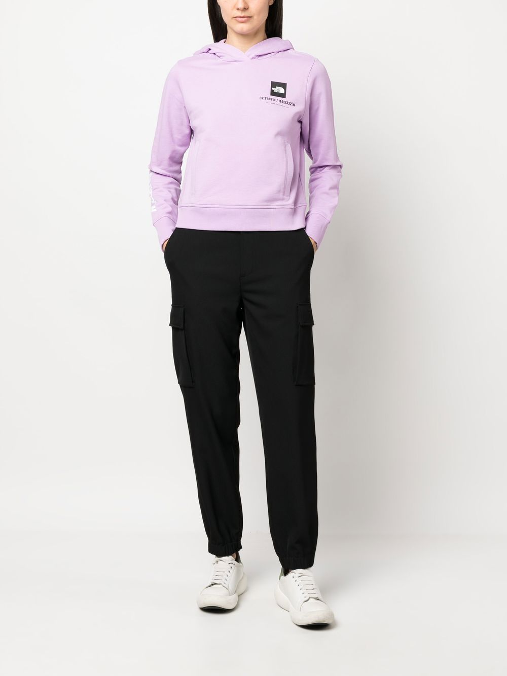 The North Face Cropped hoodie - Paars