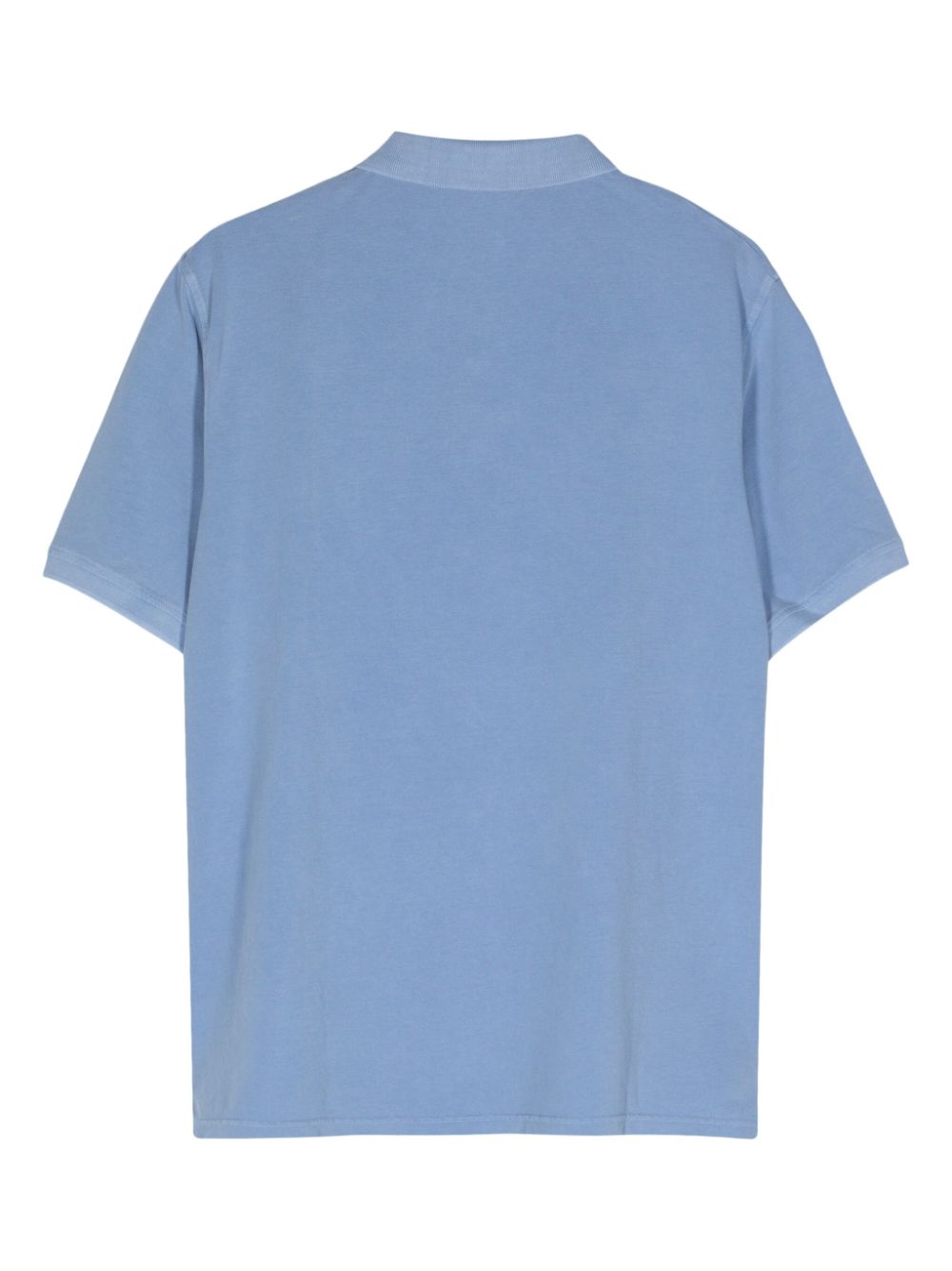 Herno logo-embroidered cotton polo shirt - Blauw