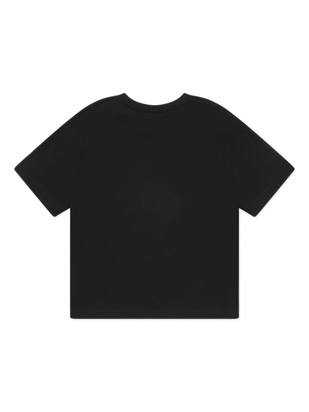 Emporio Armani Kids Katoenen T-shirt met logopatch - Zwart