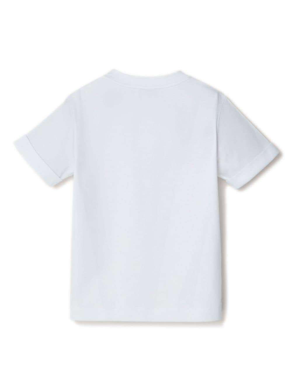 Brunello Cucinelli Kids Katoenen T-shirt met tekst - Wit
