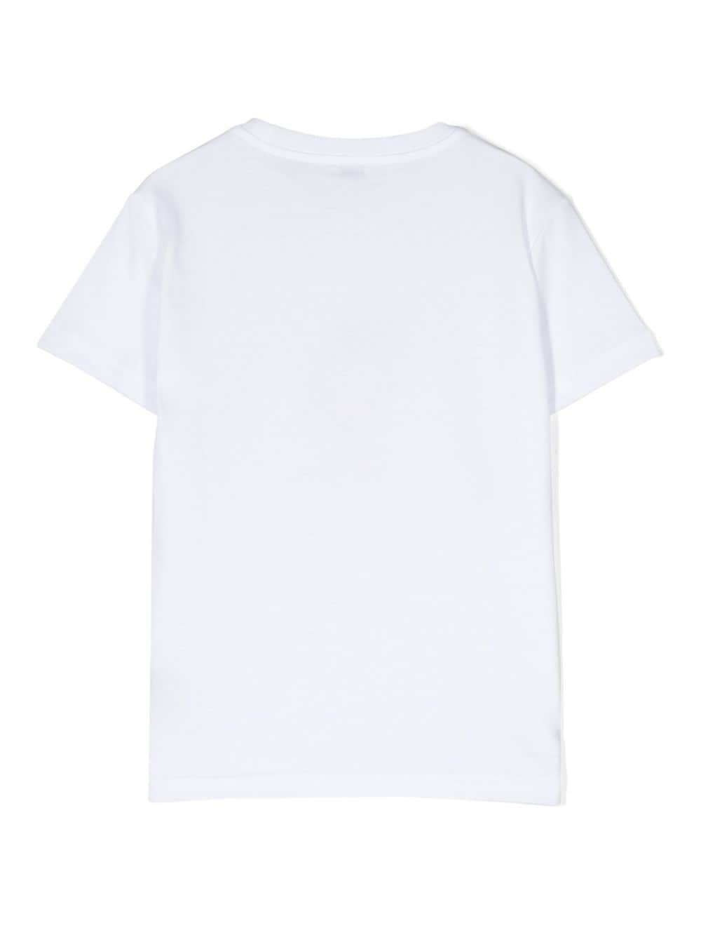 Il Gufo frog-print cotton T-shirt - Wit