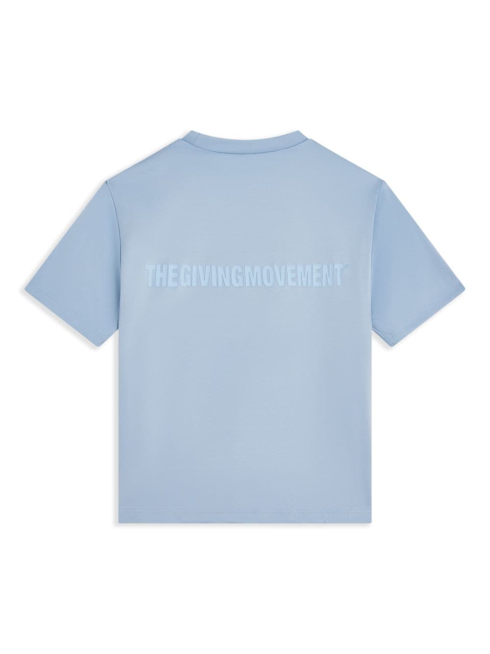 THE GIVING MOVEMENT T-shirt met logo-applicatie - Blauw