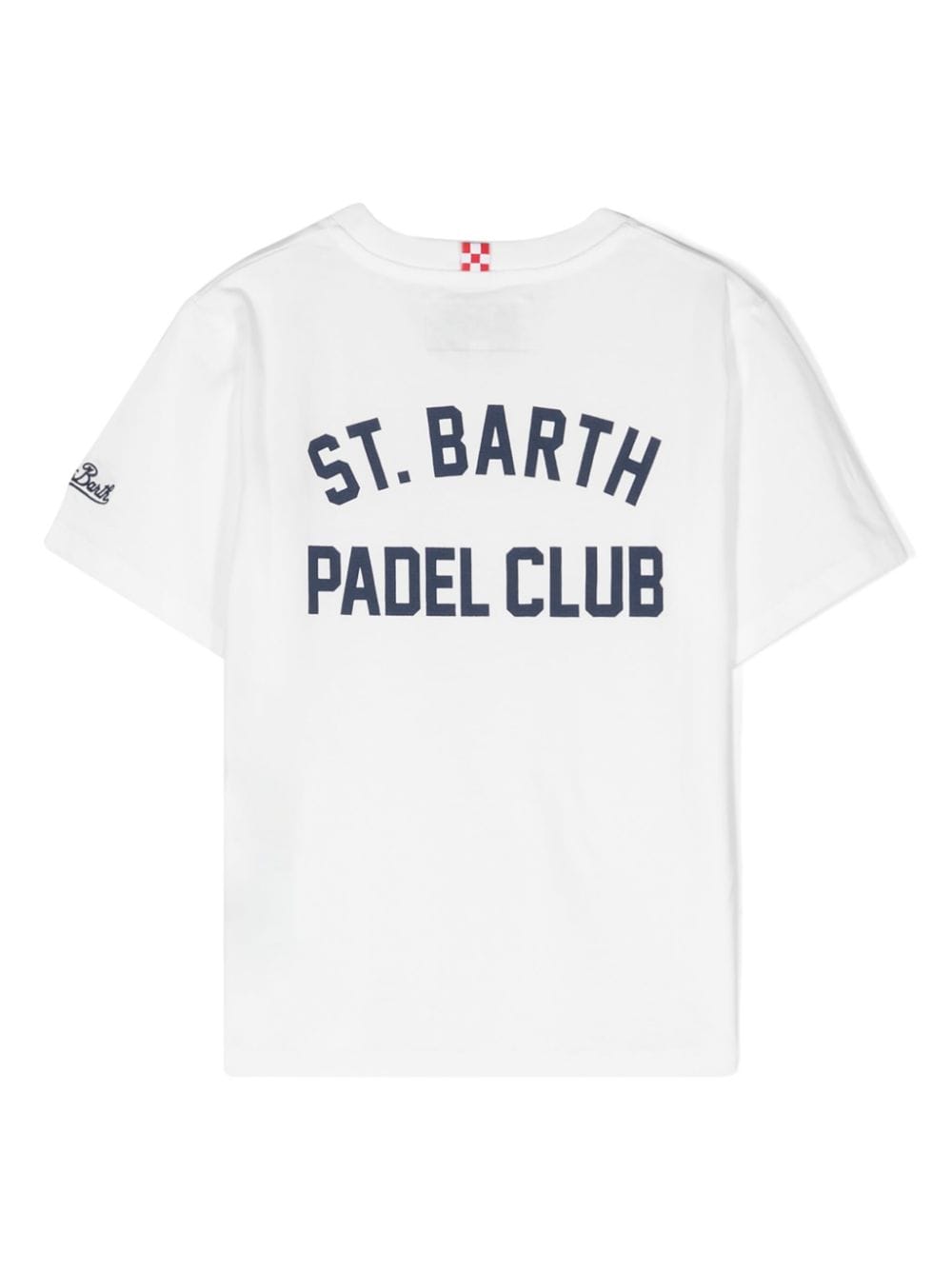 MC2 Saint Barth Kids logo-print organic cotton T-shirt - Wit