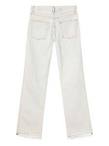 Gauchère Straight jeans met wassing - Beige