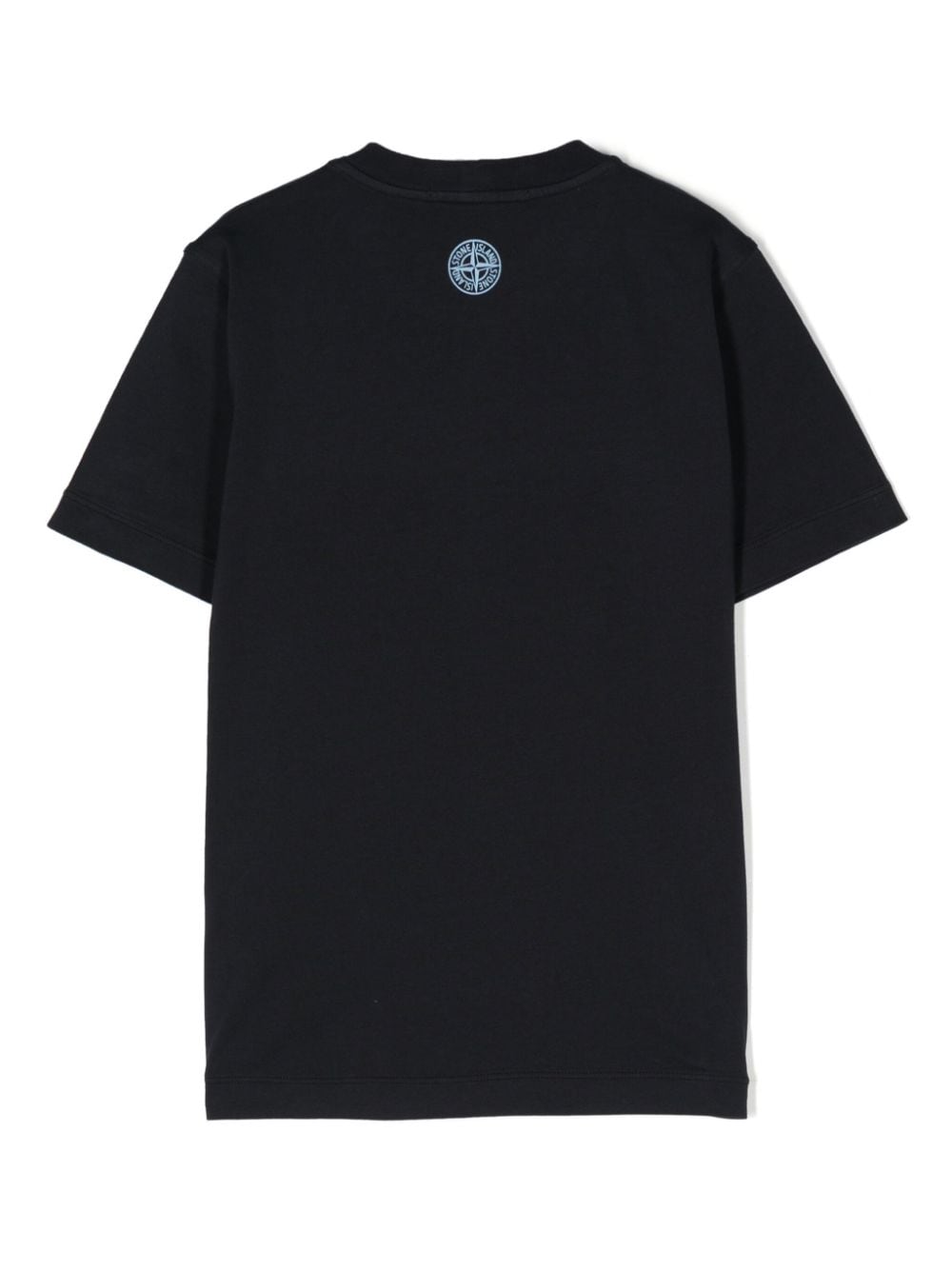 Stone Island Junior logo-print cotton T-shirt - Blauw