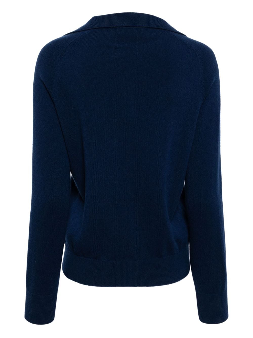 N.Peal long-sleeve cashmere polo shirt - Blauw