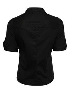 Rag & bone ribbed cotton-modal blend polo shirt - Zwart