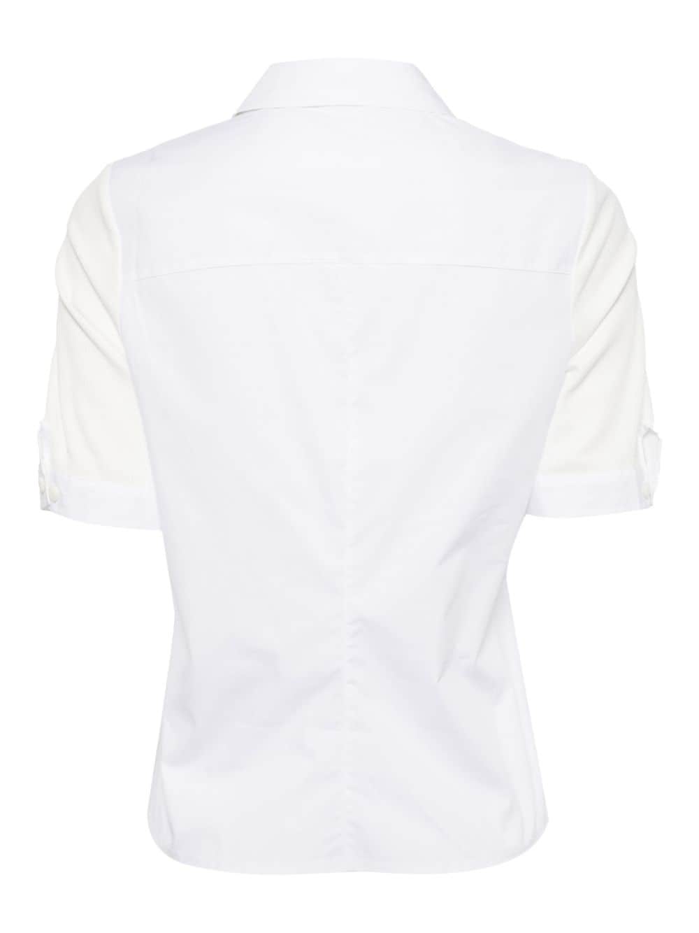 Rag & bone ribbed cotton-modal blend polo shirt - Wit