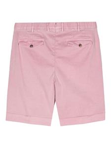 PT Torino pleat-detail straight-leg shorts - Roze