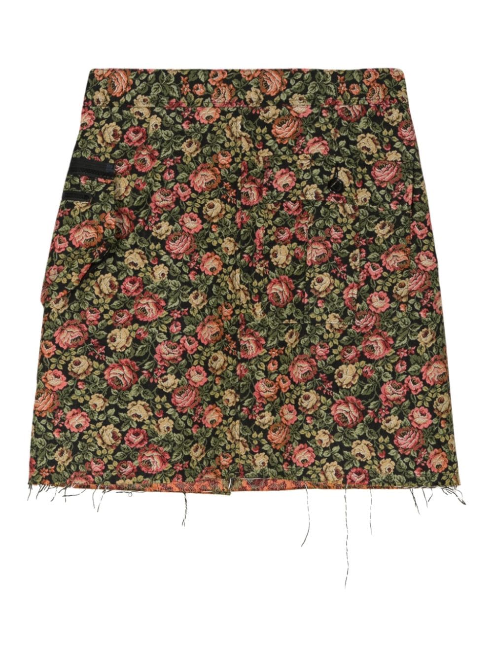Undercover floral-jacquard shorts - Zwart
