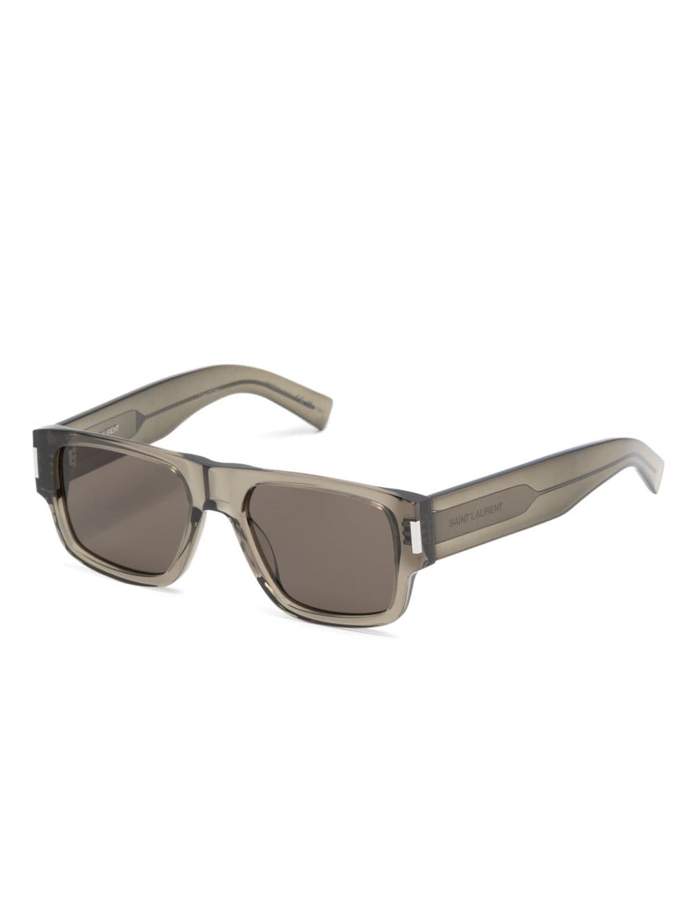 Saint Laurent Eyewear SL 659 zonnebril met rechthoekig montuur - Grijs