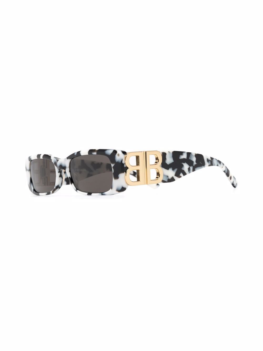 Balenciaga Eyewear Dynasty zonnebril met rechthoekig montuur - Wit