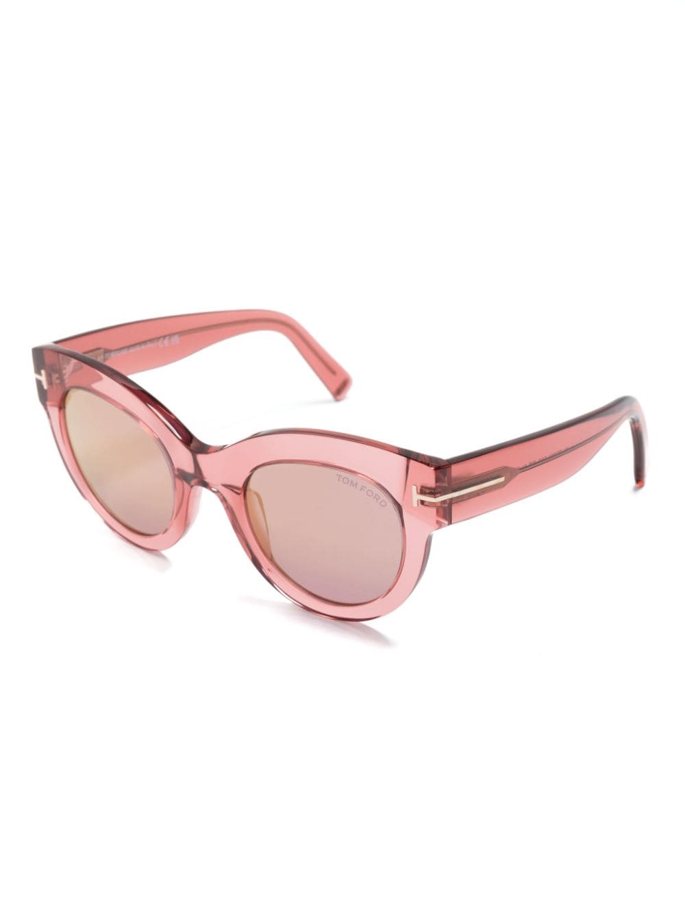 TOM FORD Eyewear Lucilla zonnebril met oversized montuur - Roze