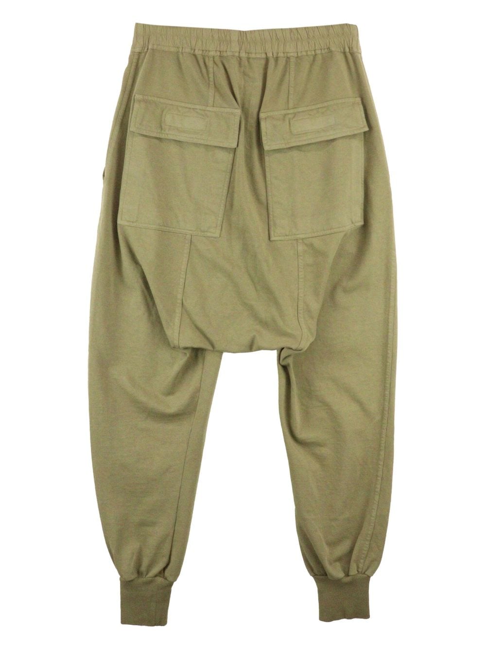 Rick Owens DRKSHDW drop-crotch cotton trousers - Groen