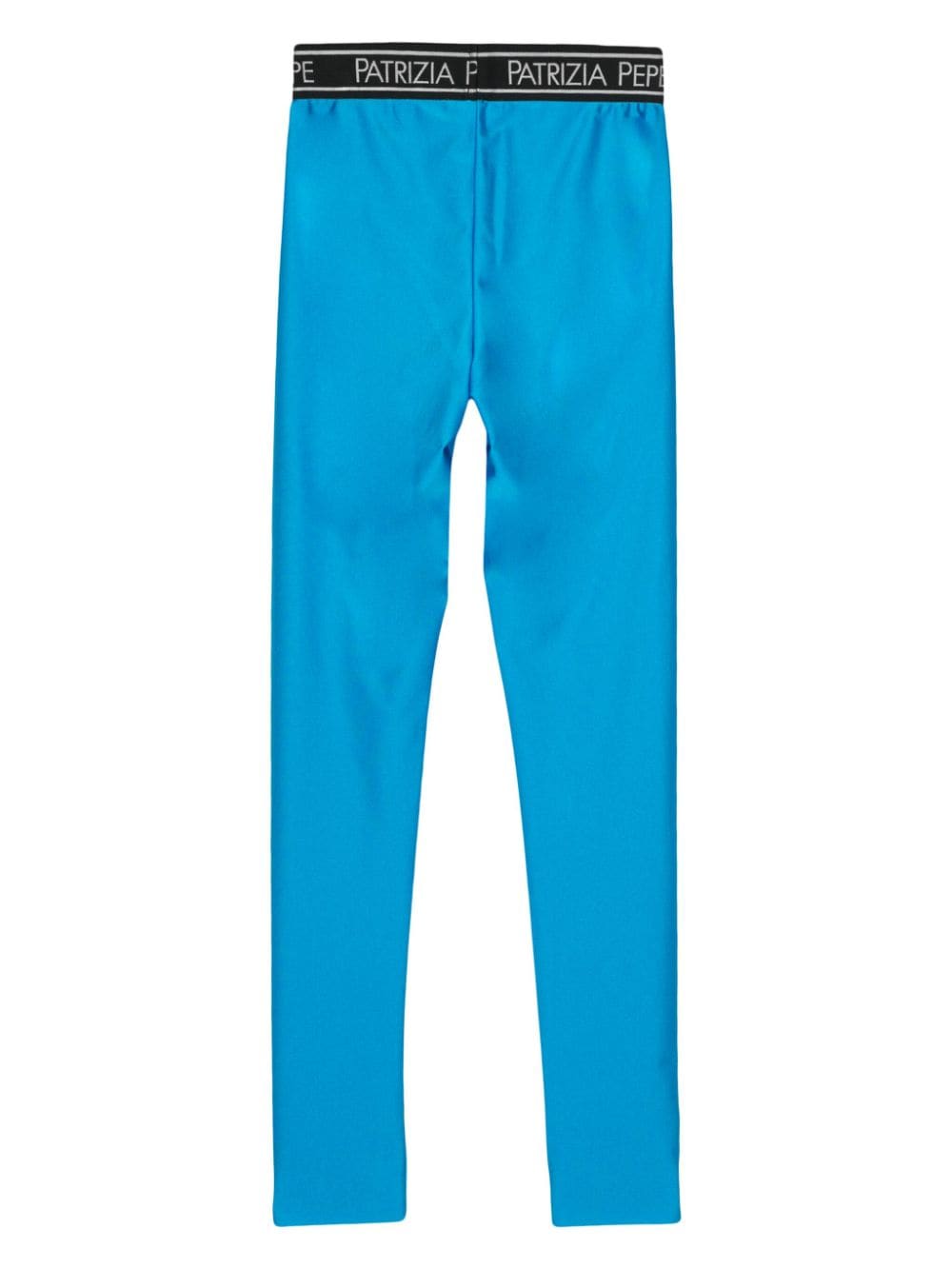 Patrizia Pepe logo-waistband leggings - Blauw
