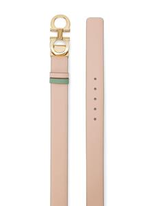 Ferragamo Gancini omkeerbare leren riem - Beige