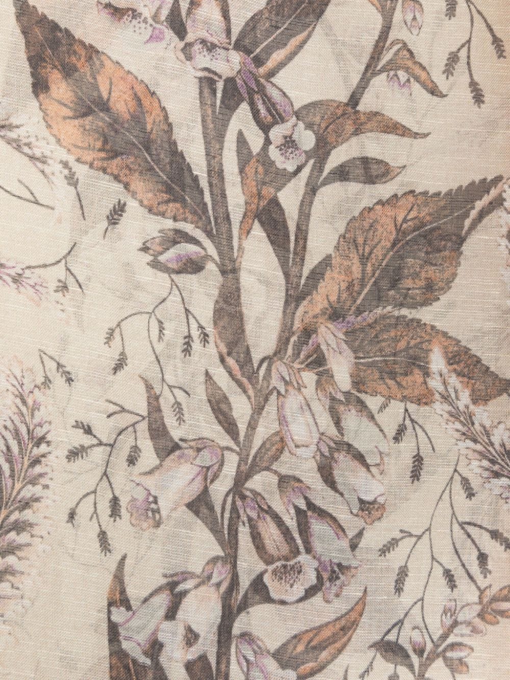 ETRO Sjaal met bloemenprint - Bruin