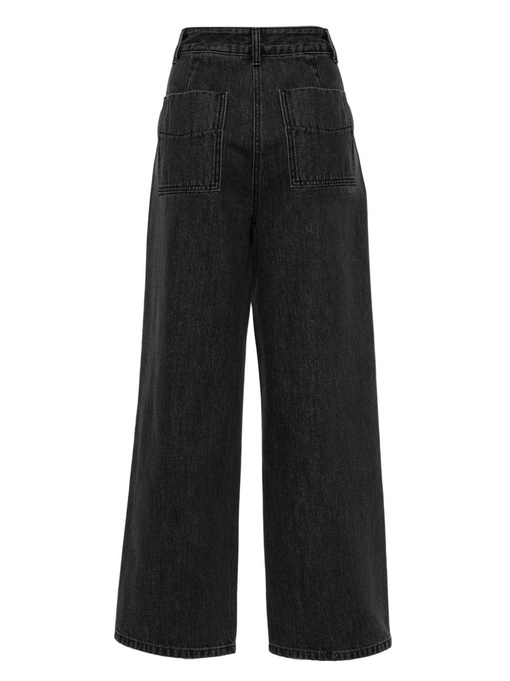STUDIO TOMBOY High waist jeans met wijde pijpen - Zwart