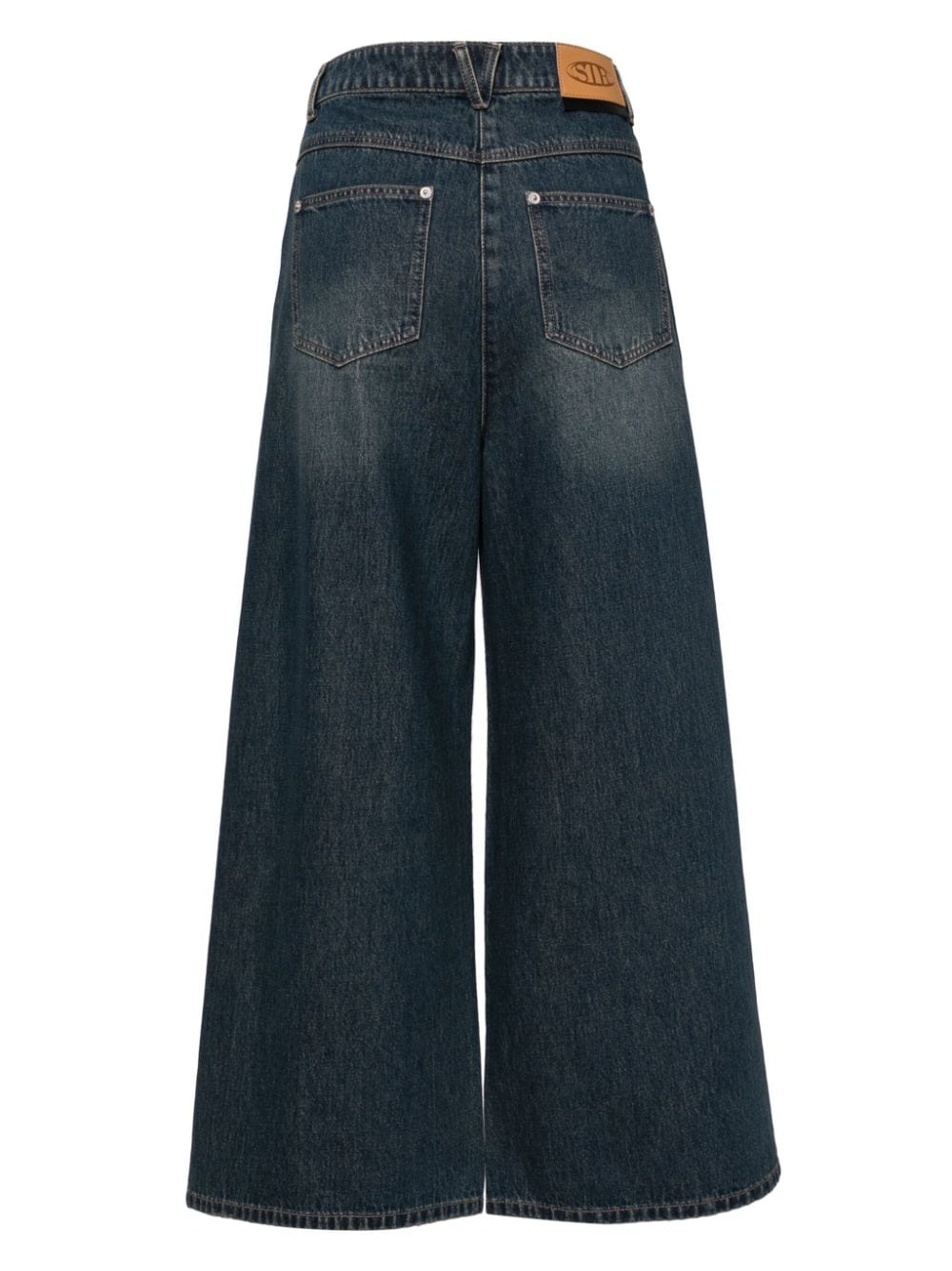 STUDIO TOMBOY High waist jeans met wijde pijpen - Blauw