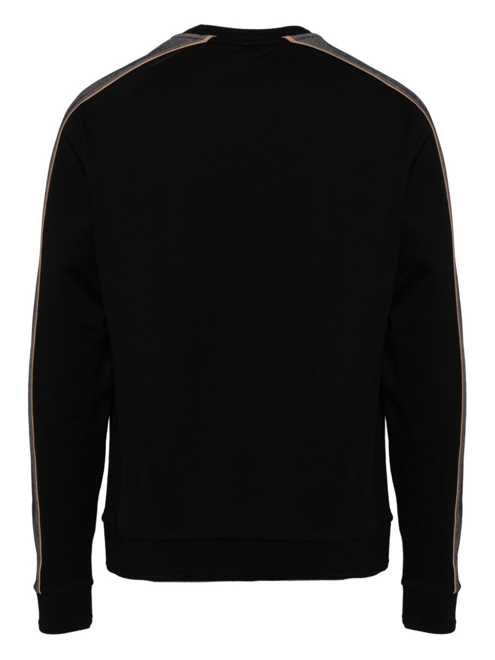 BOSS logo-embroidered sweatshirt - Zwart