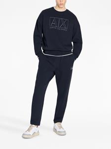 Armani Exchange Sweater met logoprint - Zwart