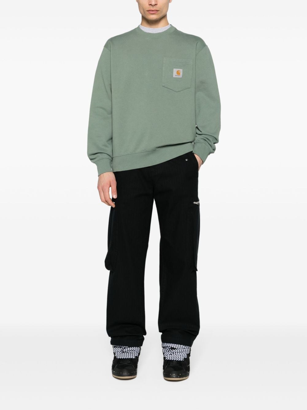 Carhartt WIP Sweater met opgestikte zakken - Groen
