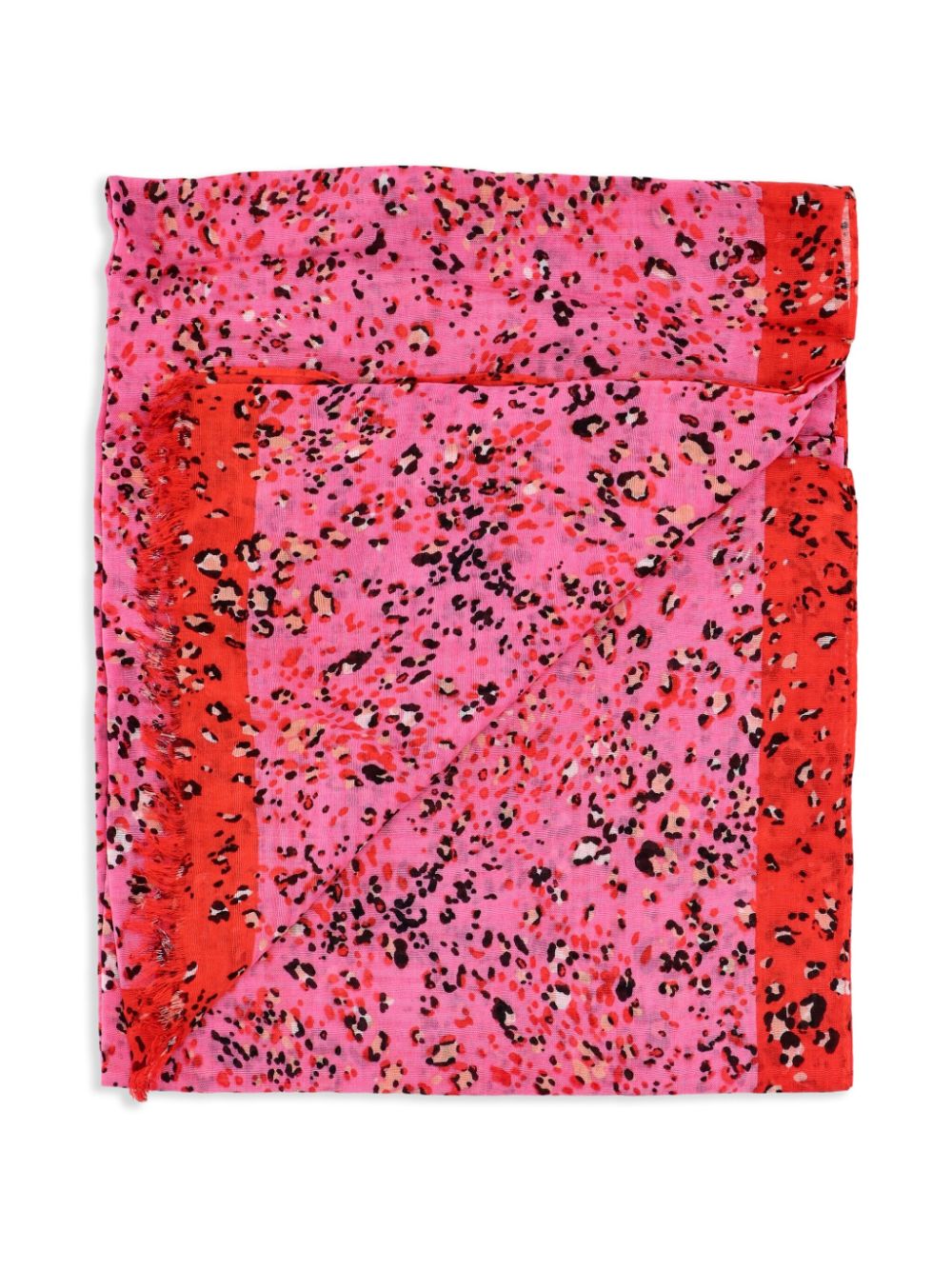 BOSS Sjaal met luipaardprint - Roze