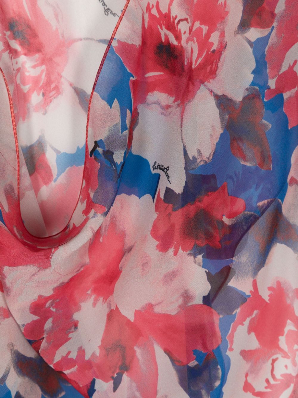 Patrizia Pepe floral-print scarf - Roze