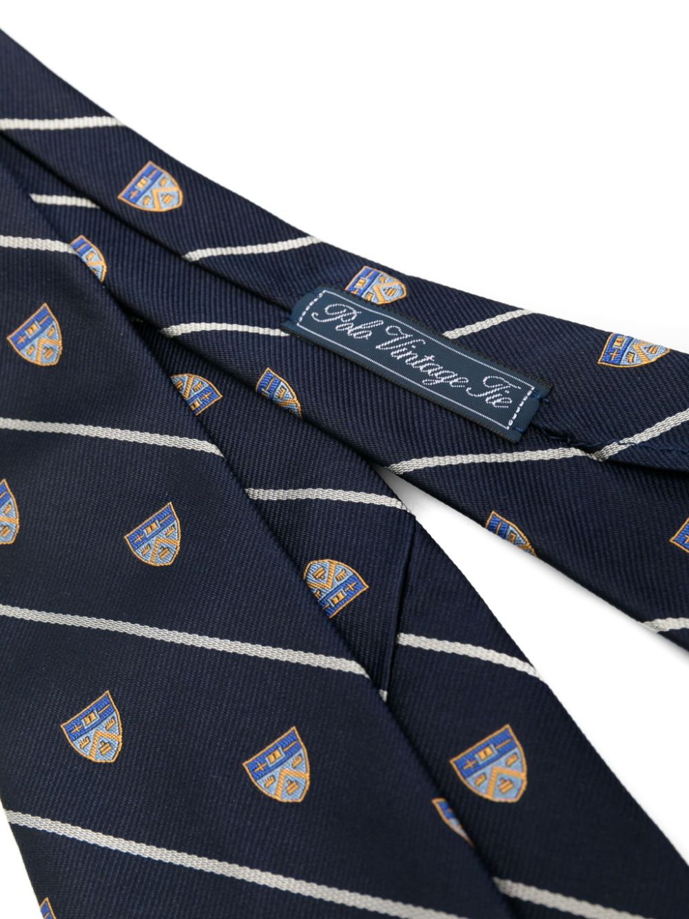 Polo Ralph Lauren Club striped silk tie - Blauw