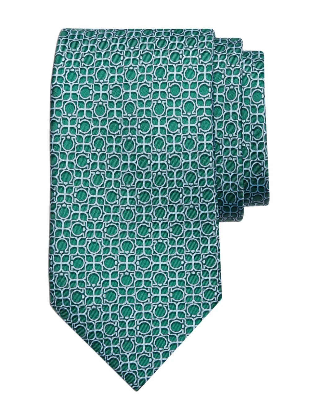 Ferragamo Zijden stropdas - Groen