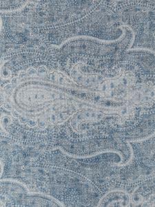 Brunello Cucinelli paisley-print silk pocket square - Blauw