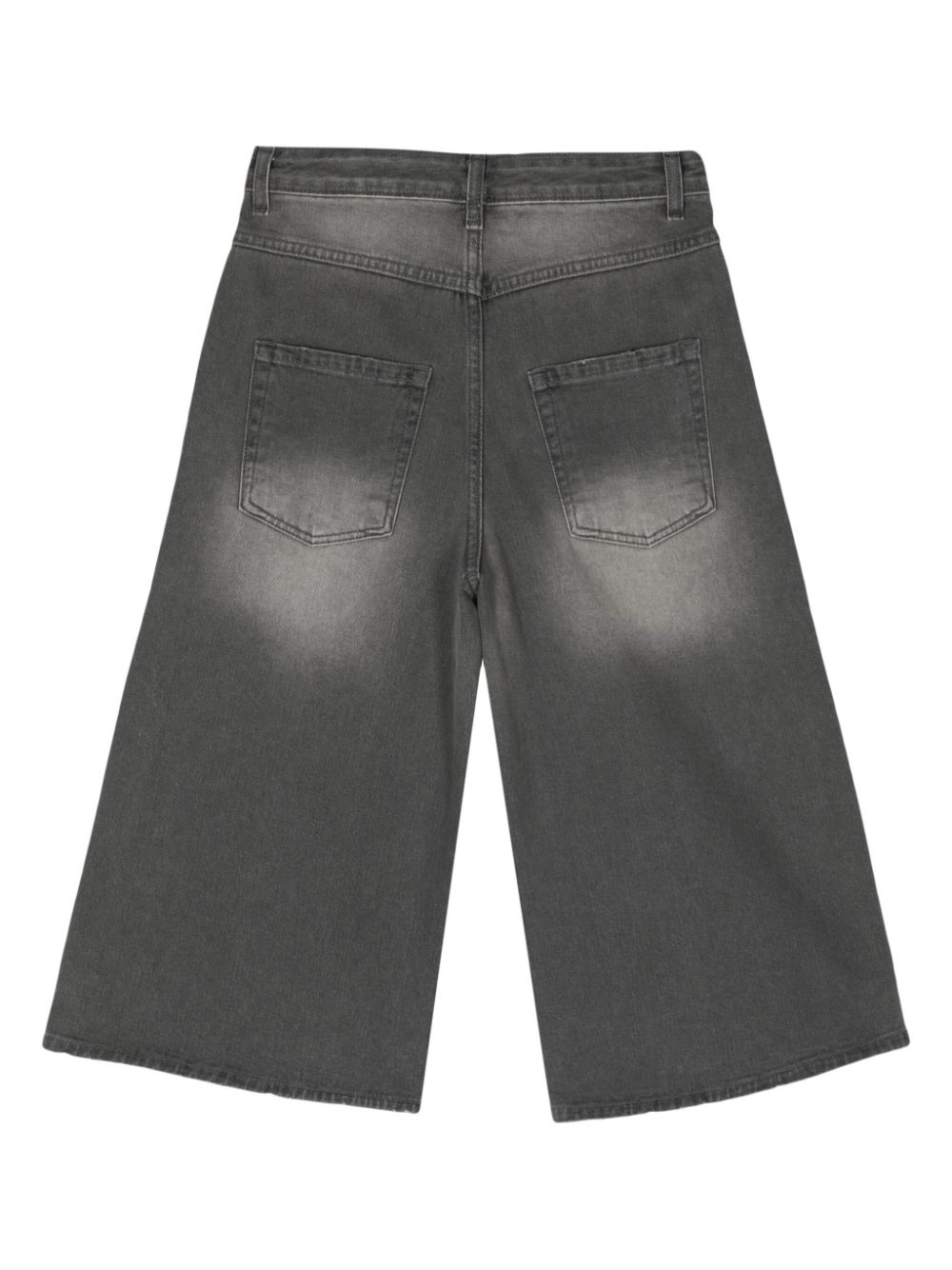 Low Classic Cropped jeans met wijde pijpen - Grijs