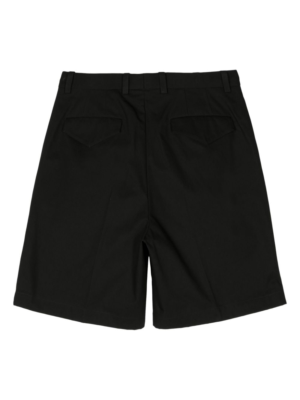 Jil Sander canvas straight-leg shorts - Zwart