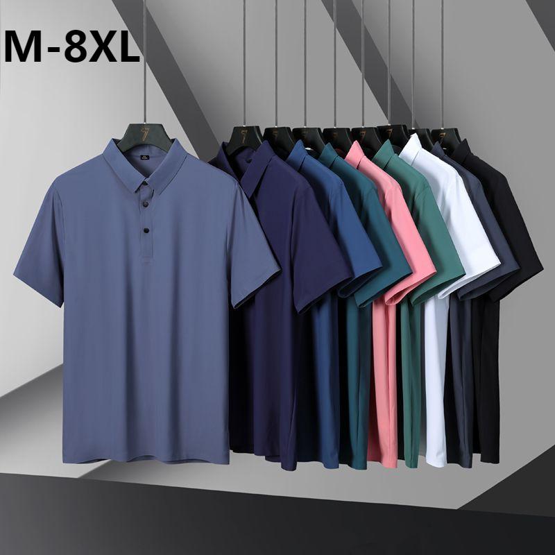 Phoca largha Men's Summer Casual Work Polo Shirts Short Sleeves Tactical 3-Button T-Shirt Workout T-Shirts Quick Dry Moisture Wicking Collared Athletic Golf Polos