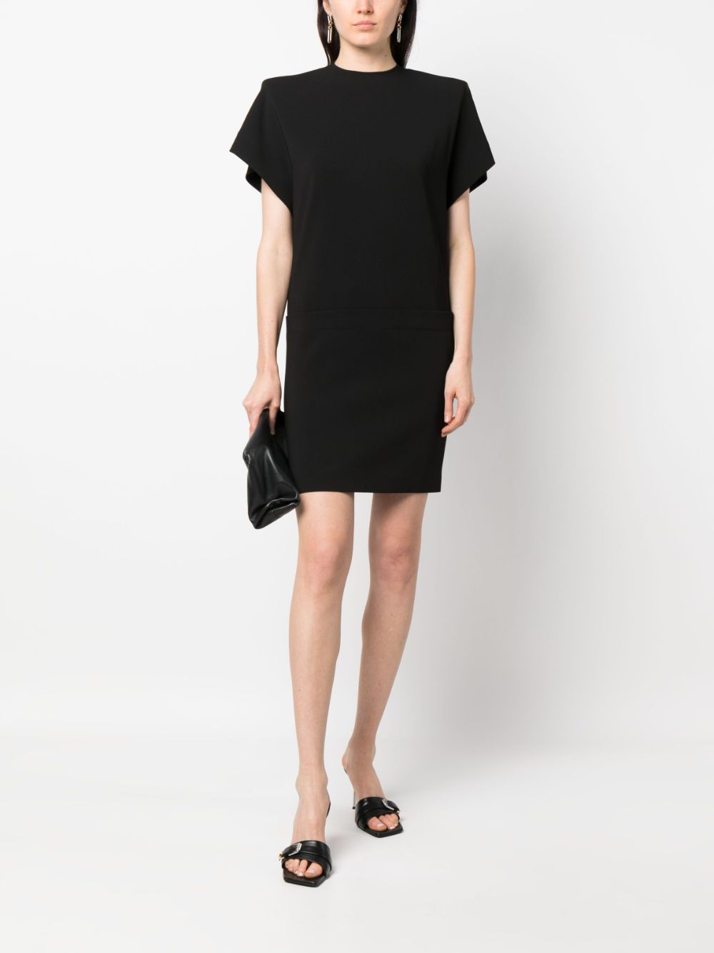 Sportmax Mini-jurk met korte mouwen - Zwart