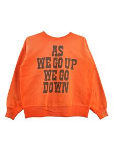 SAINT MXXXXXX Katoenen sweater met tekst - Oranje