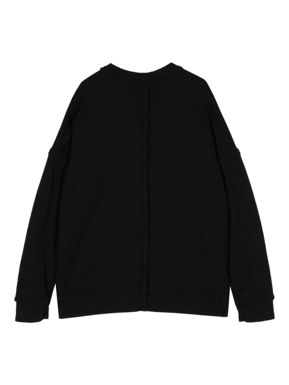 Undercover slogan-embroidered drop-shoulder sweatshirt - Zwart