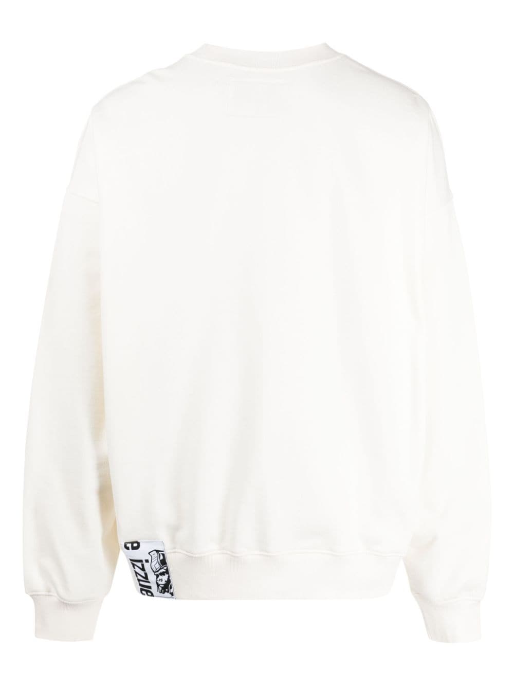 Izzue Sweater met logopatch - Beige