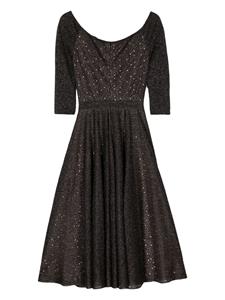 Antonino Valenti Liubov lurex midi dress - Bruin